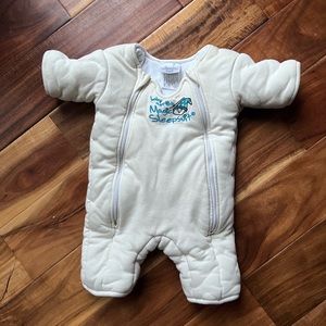 Baby Merlin magic sleep suit! Small 3-6 white/cream sleepsuit
